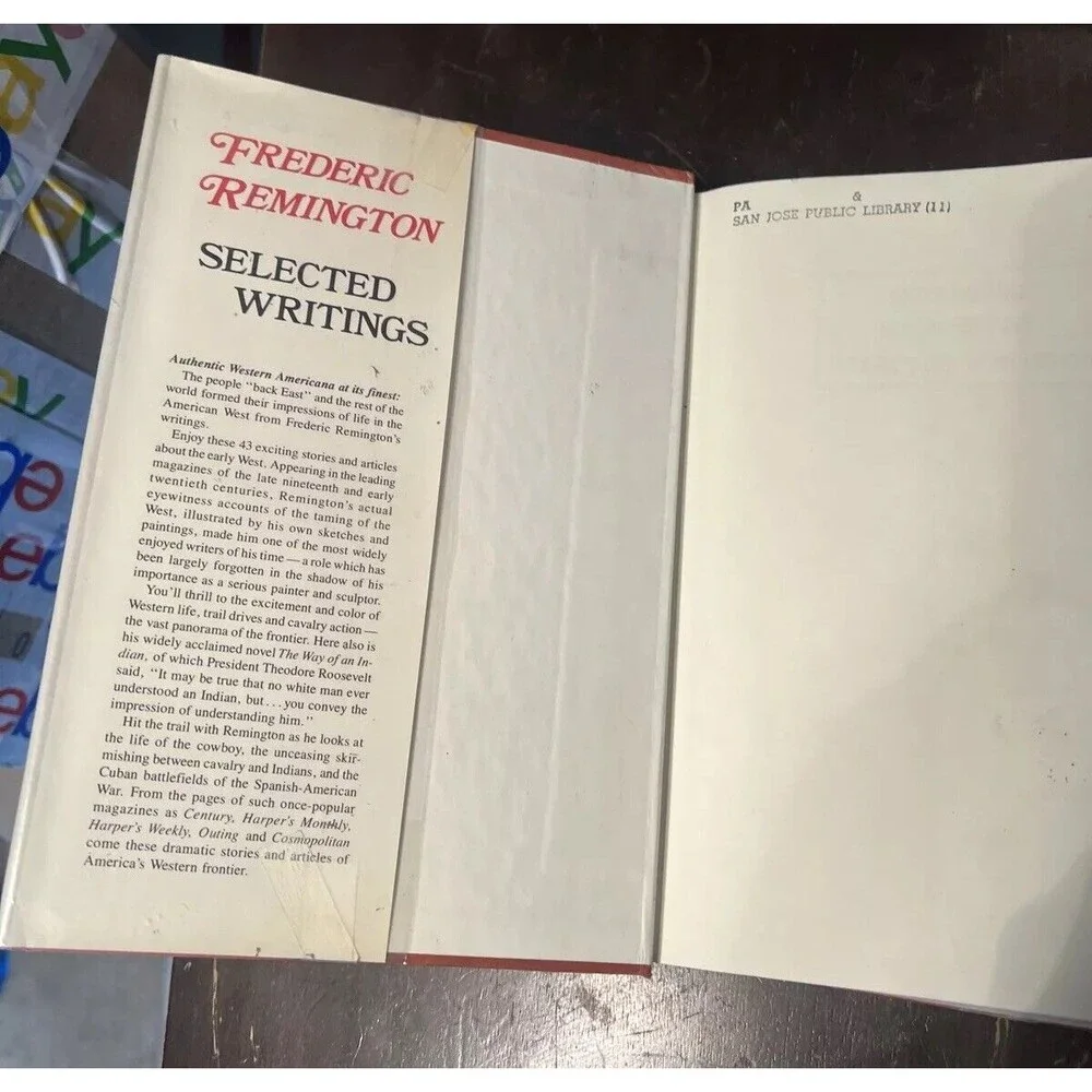 Frederick Remington : Selected Writings  (Hardcover Book) 1983 With Dust Jacket - Picture 2 of 14
